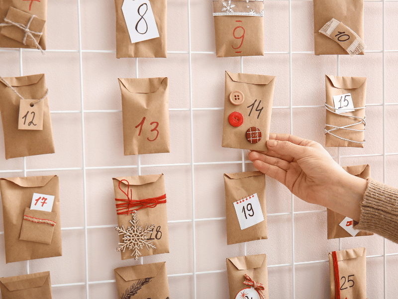 Adventskalender selber befüllen ohne Zucker