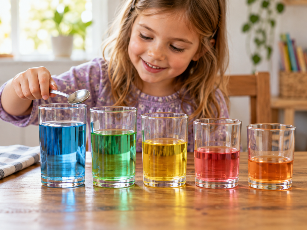 Musikinstrumente selber machen, basteln, DIY Wasser Xylophon selber basteln mit Kindern, Ideen für Basteln